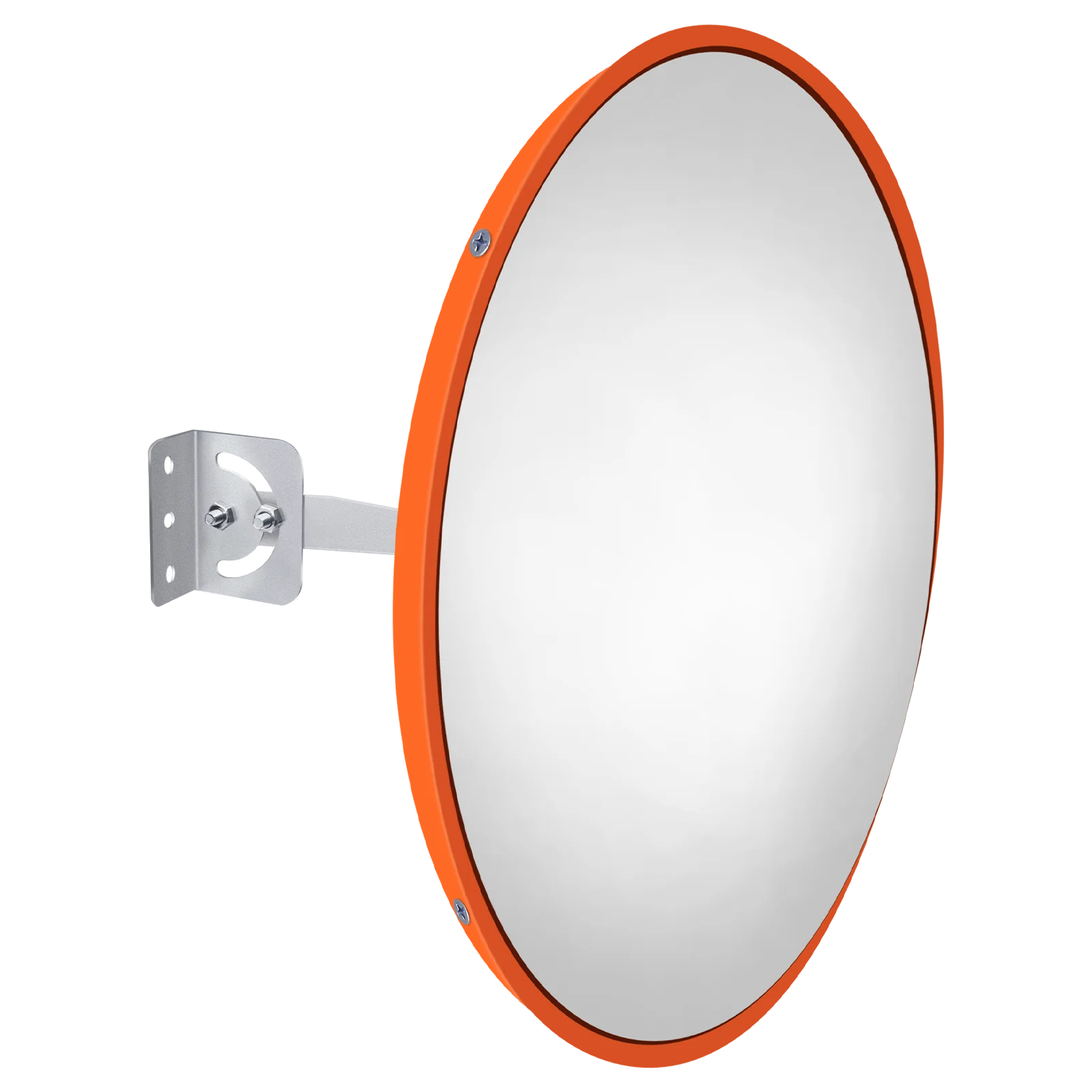 60cm Convex Traffic Mirror, Supermarket Wide Angle Road Parking Mirror Security Curved Road Mirror with Bracket for Blind Spot