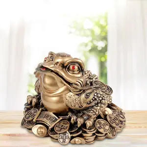 Feng Shui Money Frog (Money Toad) fashion Statue ,Best Housewarming Congratulatory