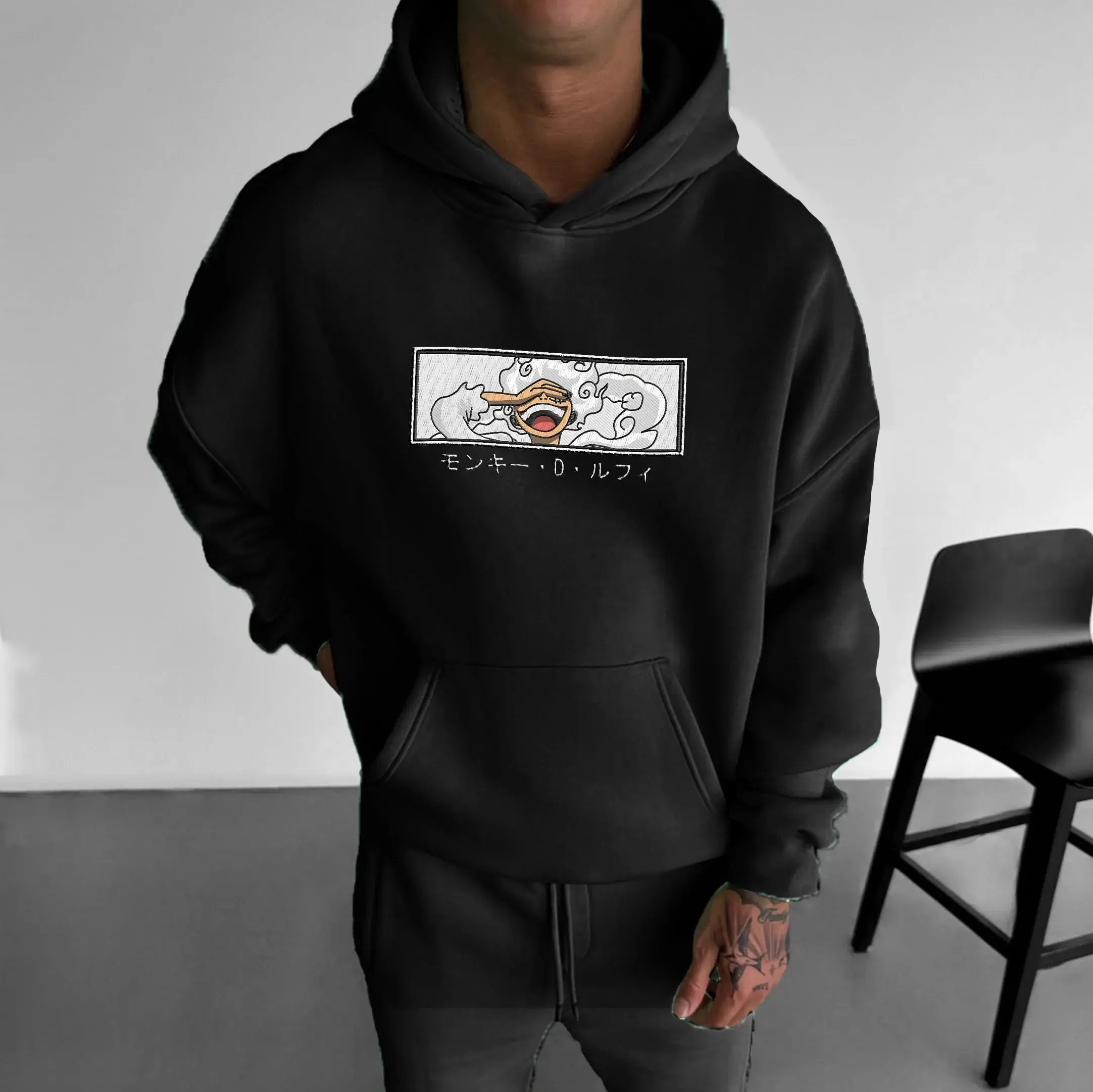 Een Stuk Anime Hoodie Mannen Vrouwen Sweatshirt Monkey D Luffy Print Streetwear Casual Capuchon Lente Herfst ​ ​   Tops