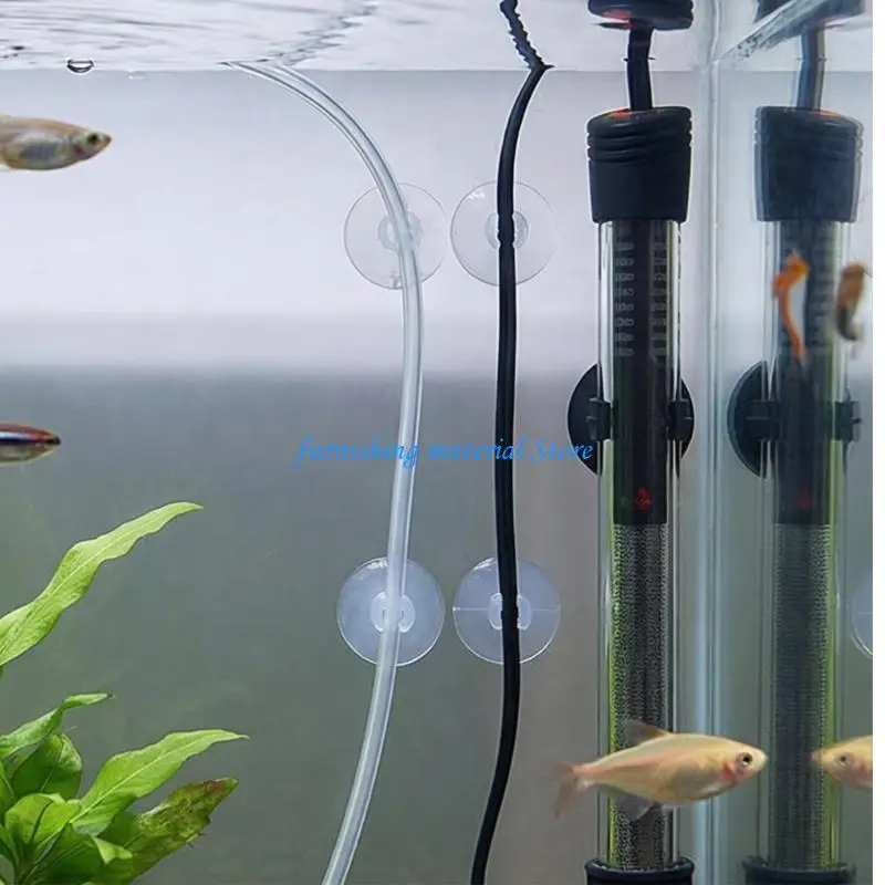 

Y5GD 5Pcs PVC Fish Suction Cups Secure Air Pumps Hose And Heating Cable