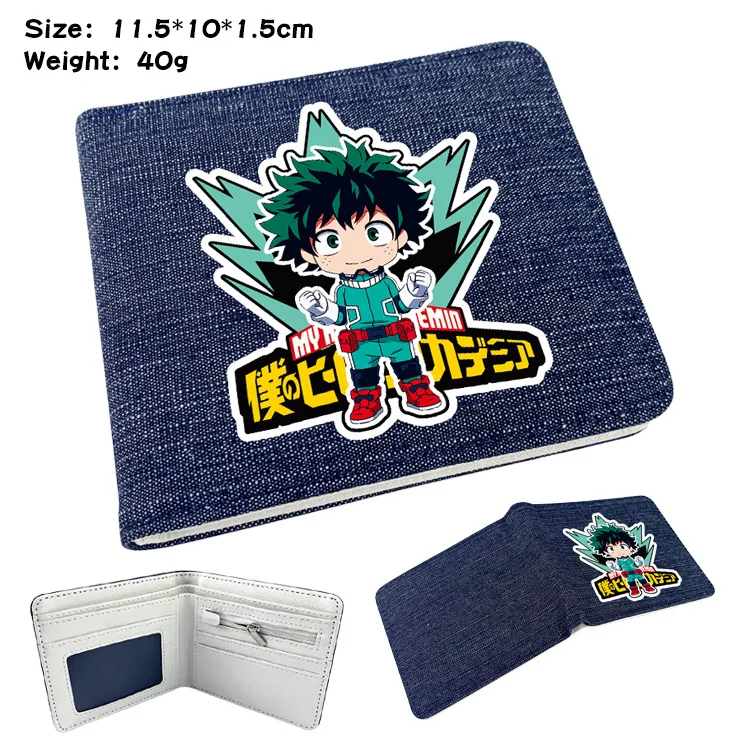 My Hero Academia Animation Derivative Coin Purse Cartoon Wallet Short Purse with Card Holder