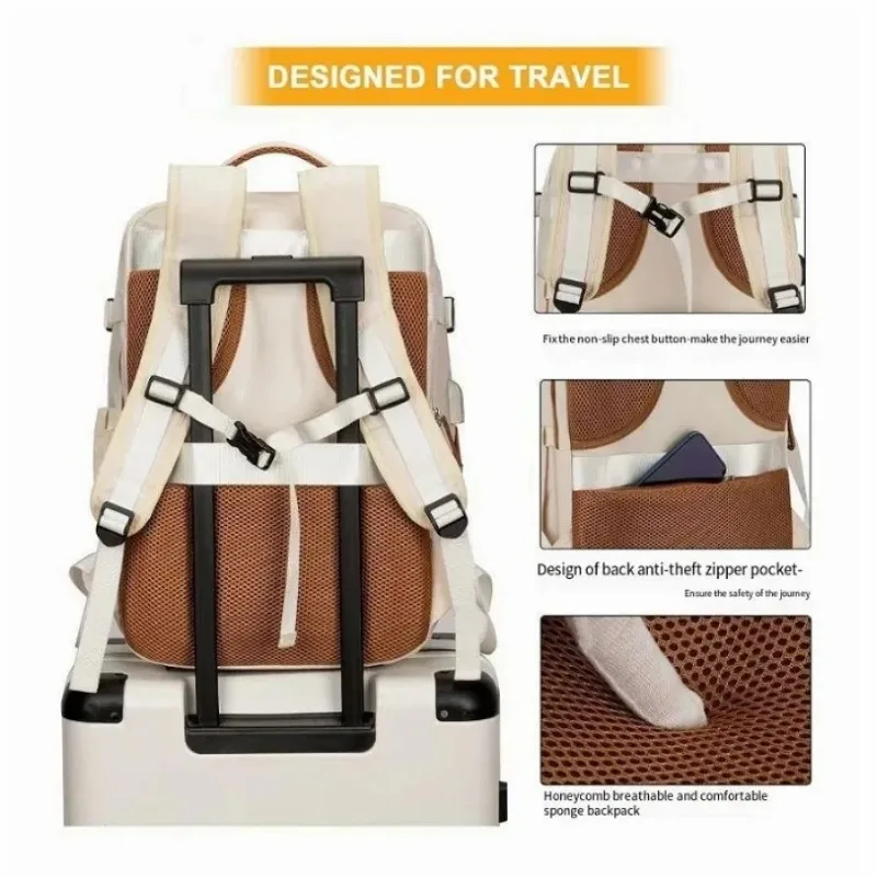 Ryanair-Mochila de Viagem Multifuncional para Homens e Mulheres, Cabine de Avião, Laptop, Anti-Roubo, Business, Easyjet, 45x30x20, Mochilas