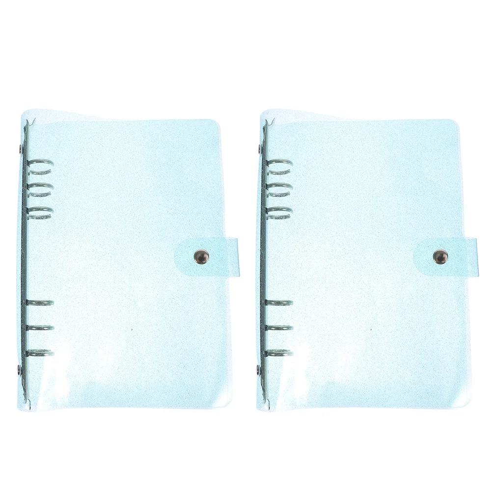 

2 Pcs Cute Notebook Cover Scrapbook Protective Journal Glitter Binder Scrapbooking