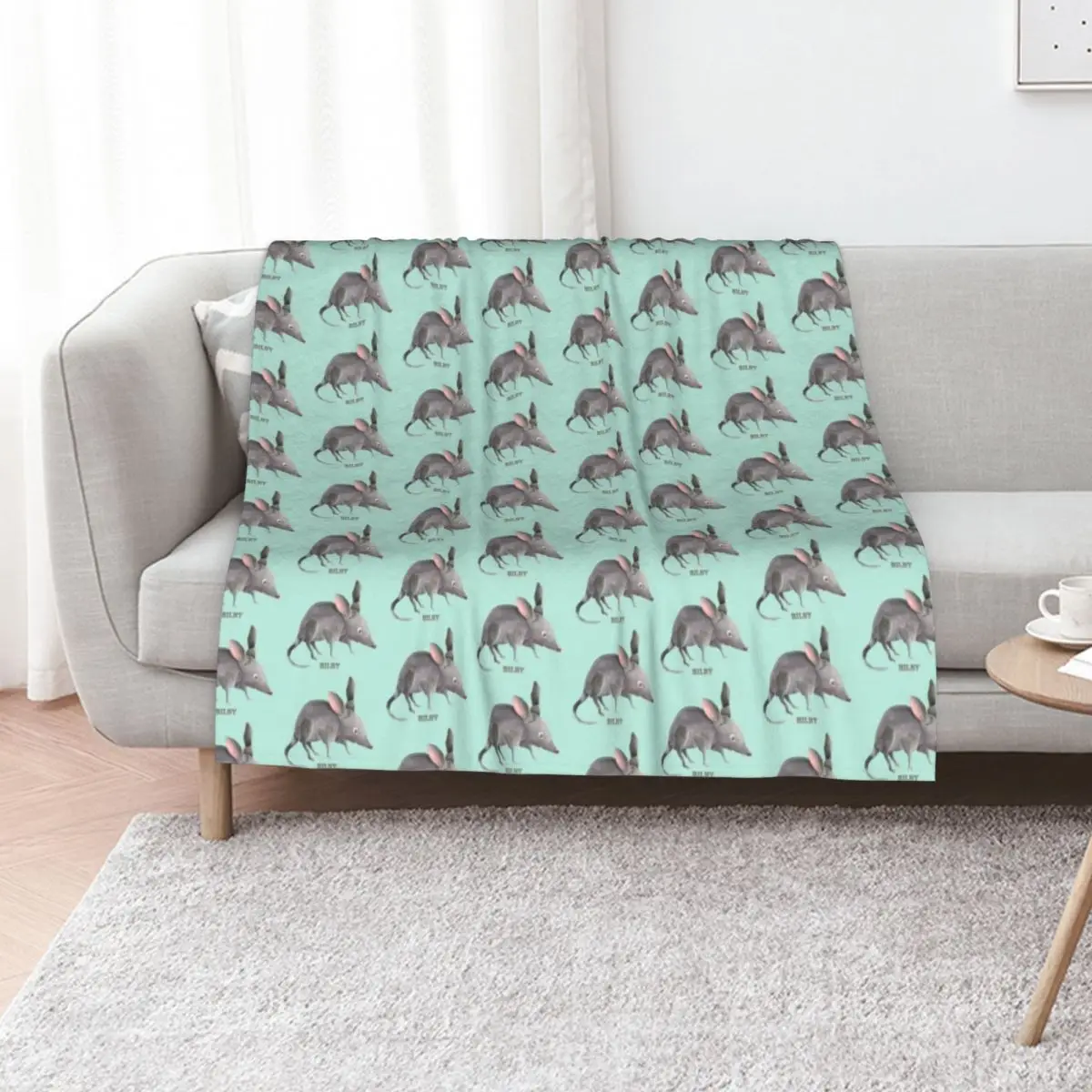 Copy of Bilby Throw Blanket christmas gifts Weighted Stuffeds Hair Bed Fashionable Luxury St Blankets