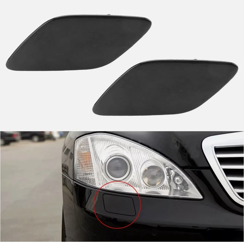 Auto Front Bumper Headlight Washer Nozzle Spray Jet Cover Cap Fit For BMW 3 Series E92 E93 2006-2010 61677171659 61677171660