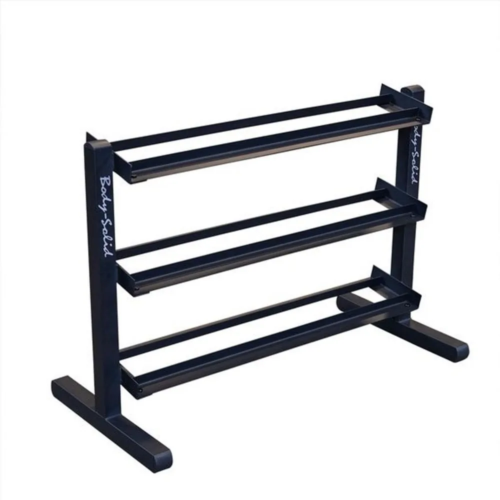 

3-Tier Horizontal Dumbbell Rack Stand Only, Weight Rack Stores 10 Pairs Hex Dumbbells From 5-50 Lbs, Home, Customized