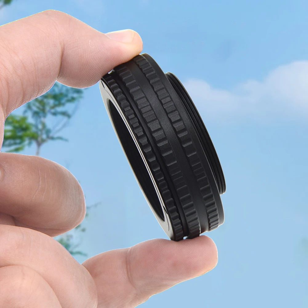 M42 إلى M42 17 مللي متر إلى 31 مللي متر عدسة الكاميرا قابل للتعديل التركيز هيليكويد محول سبائك الألومنيوم التركيز هيليكويد تمديد أنبوب ماكرو أنبوب