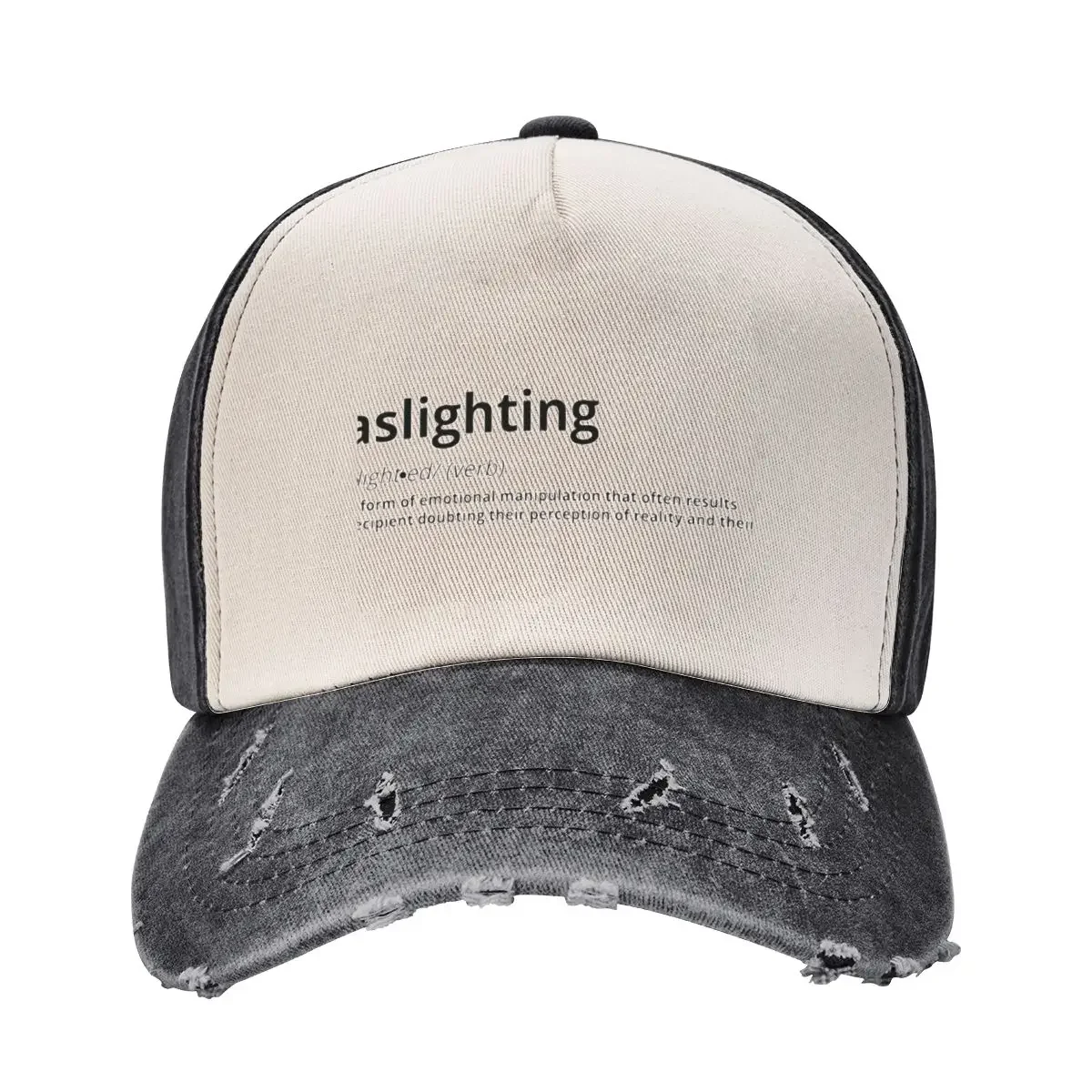 

Gaslighting Baseball Cap Hat Man Luxury Golf Hat Designer Hat For Women Men's