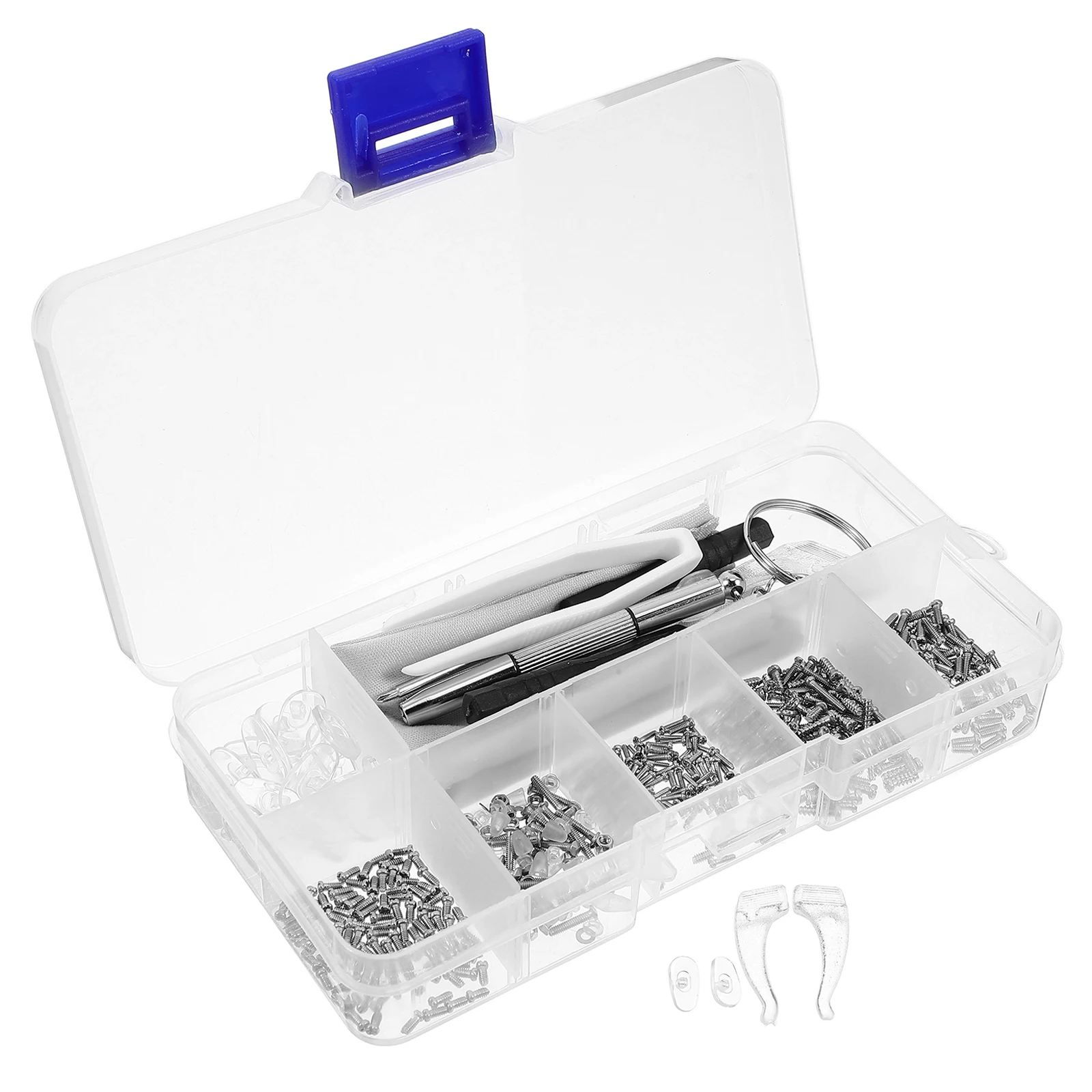 

Eyeglass Repair Kit Assorted Screws Precision Screwdriver Tools For Glasses Sunglasses Frameless Repair With Tweezers Cleaning