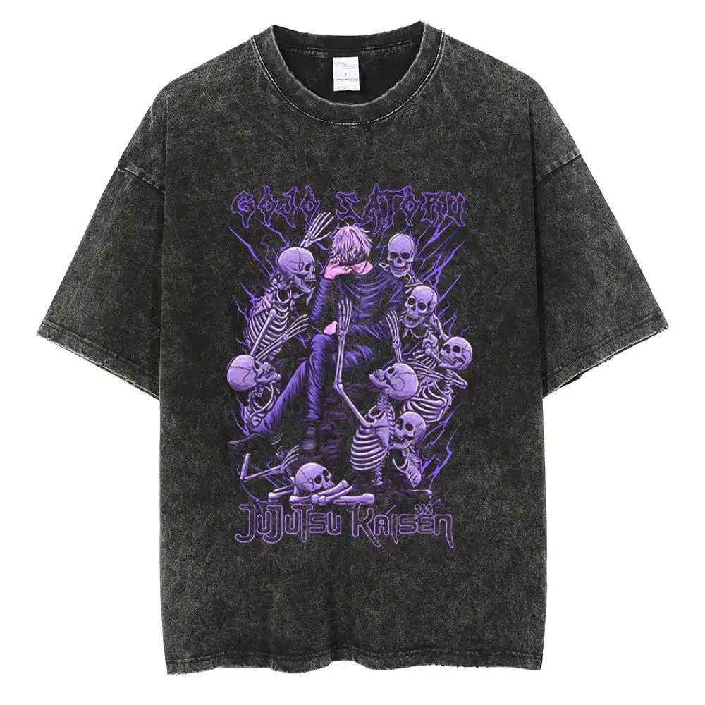 

Jujutsu Kaisen Gojo Six Eyes Power Men's T-shirt Pure Cotton High-quality Leisure Sports Harajuku Y2K Summer 2025 Anime Figure