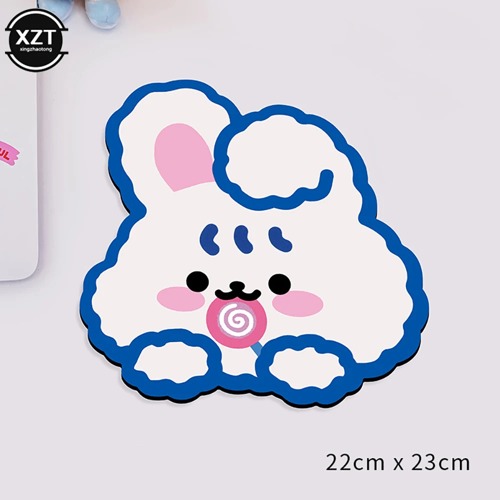 Alfombrilla de ratón antideslizante Kawaii para niñas y niños, almohadilla de teclado antideslizante de escritorio, almohadilla de mesa de juegos de computadora de dibujos animados, lindo oso, nuevo