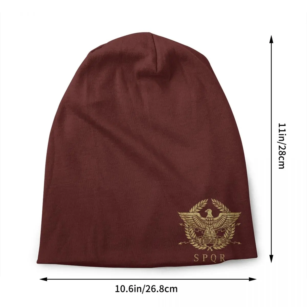 Custom Roman Empire Eagle Emblem - Vintage Gold Skullies Beanies Caps Unisex Knitting Hat Adult Bonnet Hats Outdoor Ski Cap