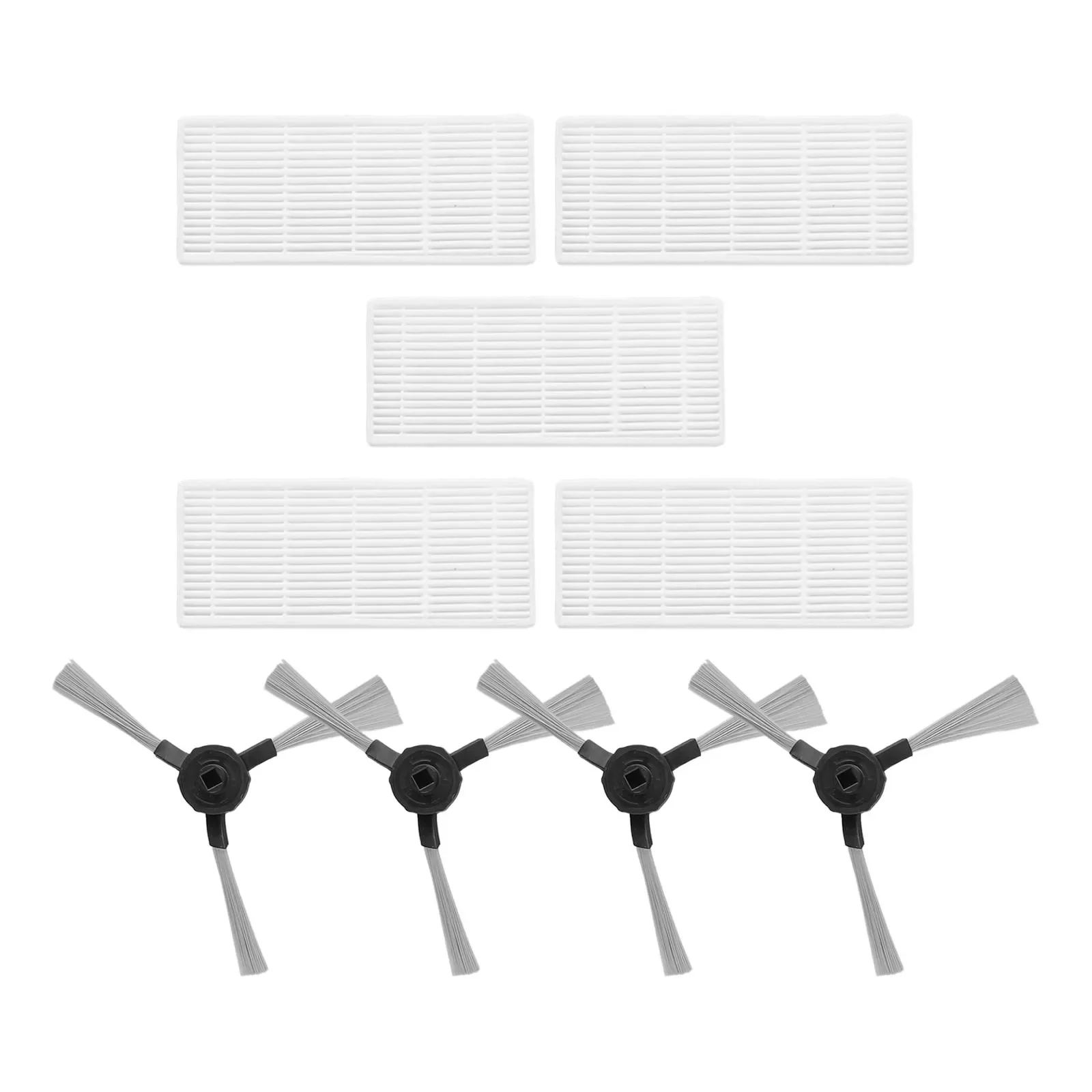 9pcs For Vileda Side Brush Filter For Vileda VRONE/ 302 / VR 102 / VR 201 / VR 303 Household Vacuum Cleaner Accessories