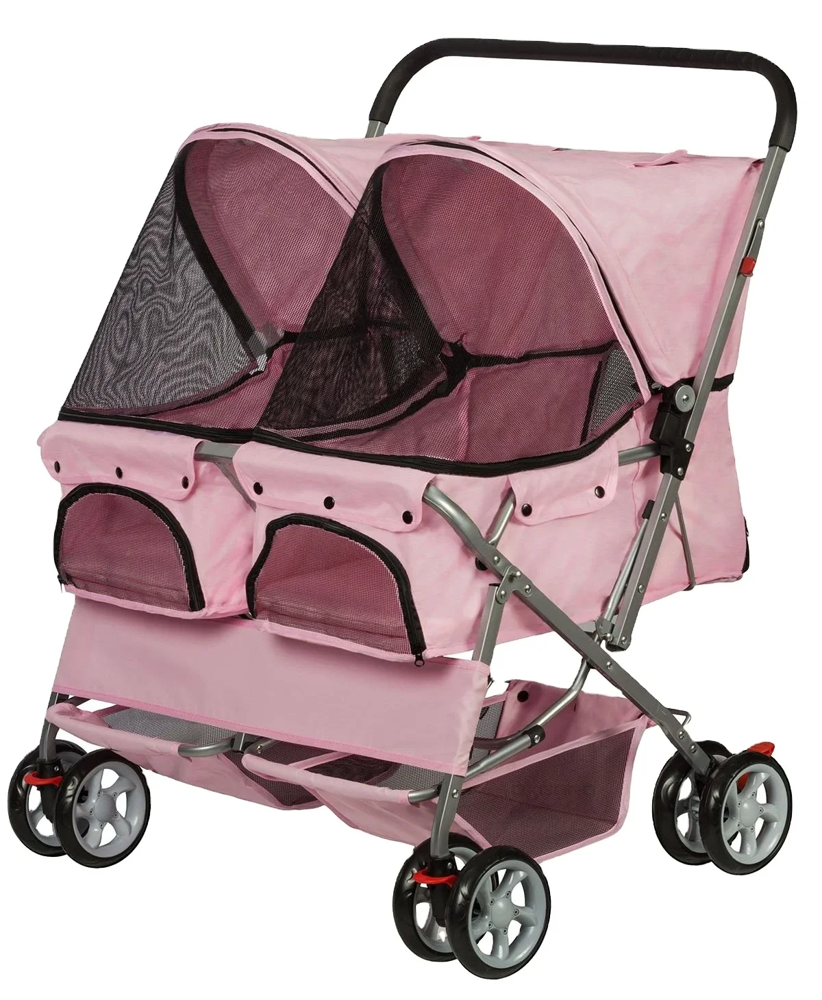 Pet Stroller,Outdoor Double Twin Pet Stroller For Dogs And Cats