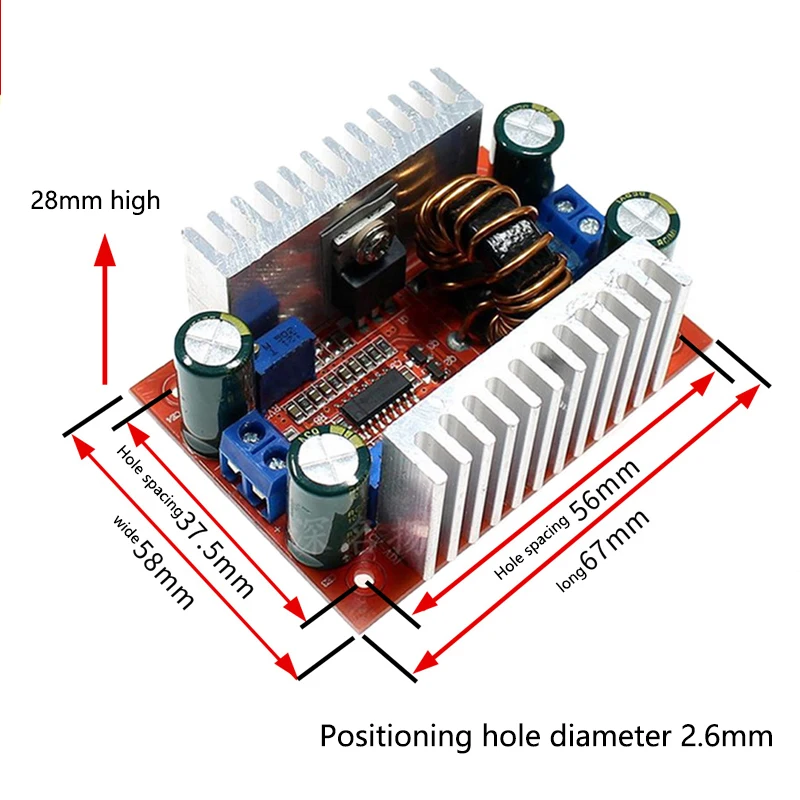 400W DC-DC High-Power Constant Voltage and Constant Current Boost Power Module LED Boost Drive Laptop Battery Charging