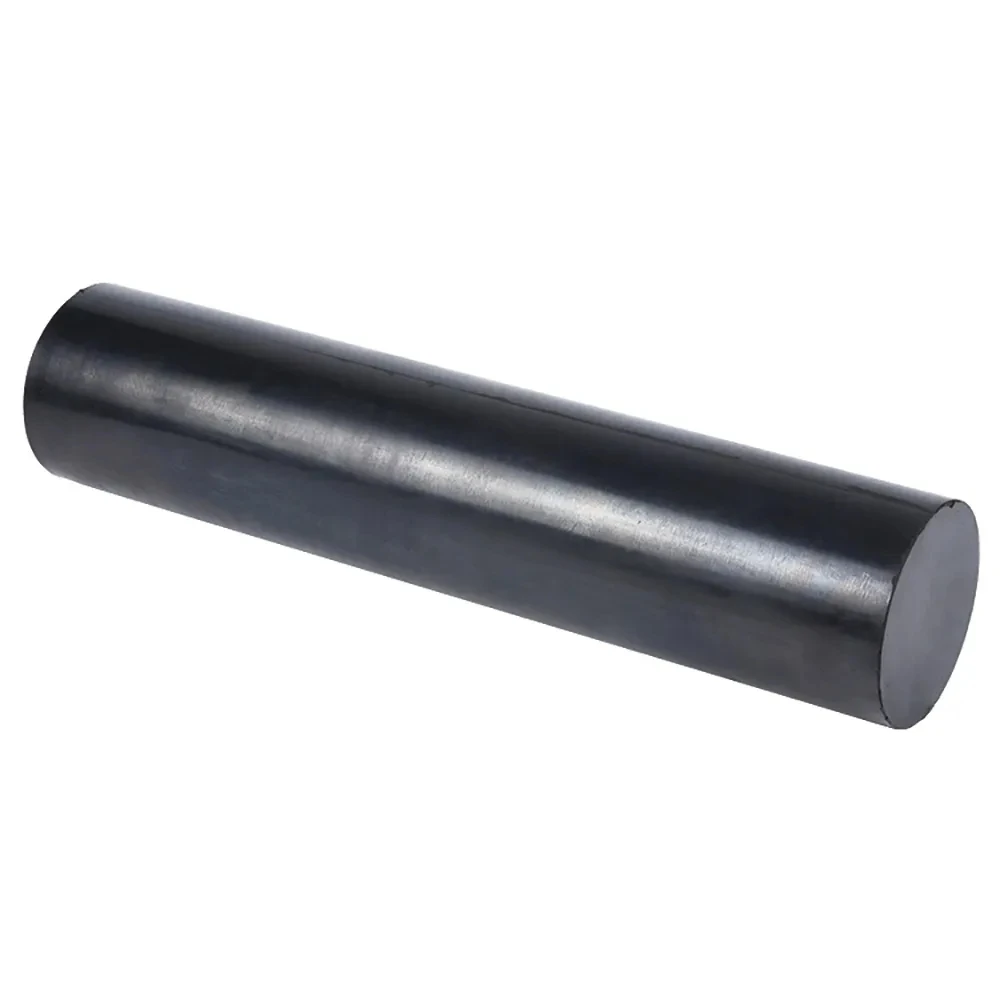 1Pcs Dia 16-50mm Black Solid Natural Rubber Round Rods Bar Oil Resistant Sealing Length 500mm