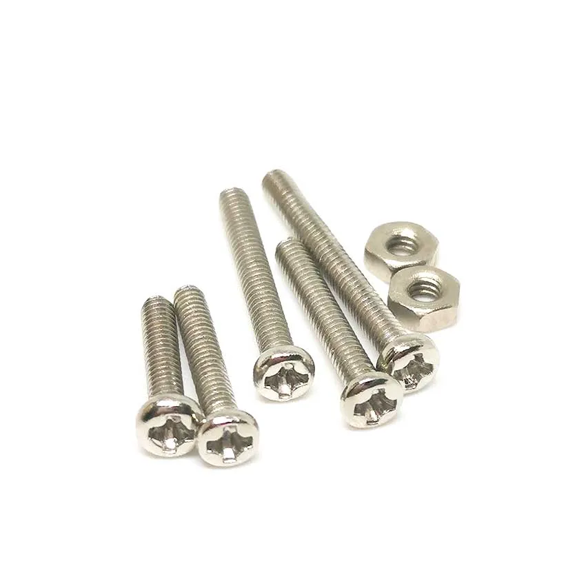 10PCS M2 long screws, high strength bolts high strength screws, M2 bolts, nuts, model screws set.