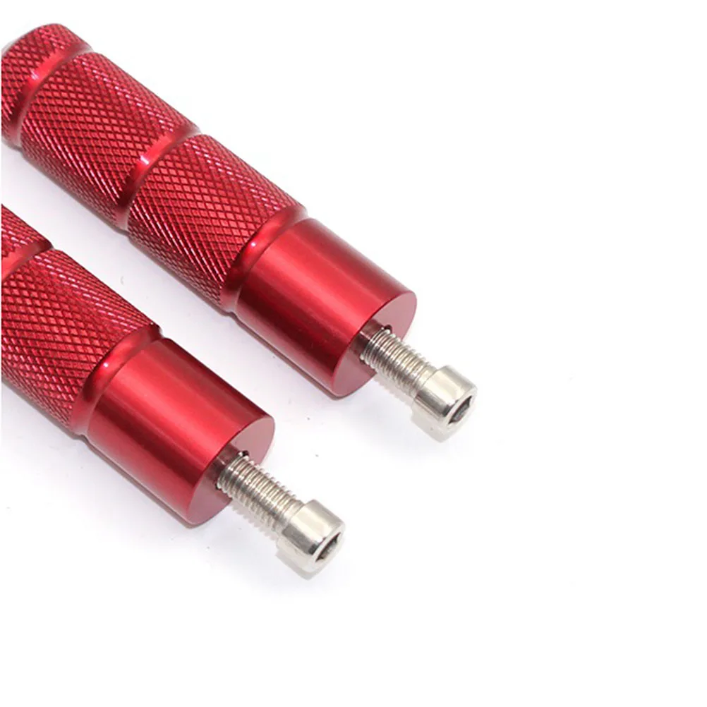 

1Set Motorcycle Footrest Anti-Slip Aluminum Alloy Red Shifter Peg Durable Comfortable Replacement for Safe Ride
