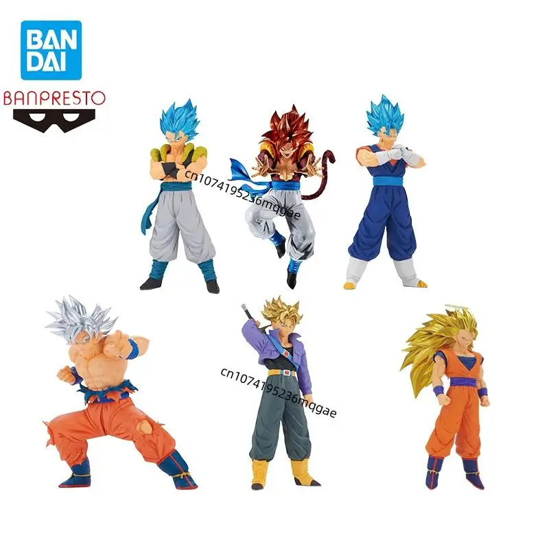 متوفر في المخزون بانداي لعبة دراغون بول جوجيتا جذوع فيجيتو شخصيات كرتونية نموذج دم سايان سون جوكو مجموعات هدية
