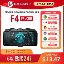 GameSir F4 Falcon PUBG Mobile Gaming Controller  Call of Duty Gamepad Joystick for Apple iPhone Android Phone Triggers Button