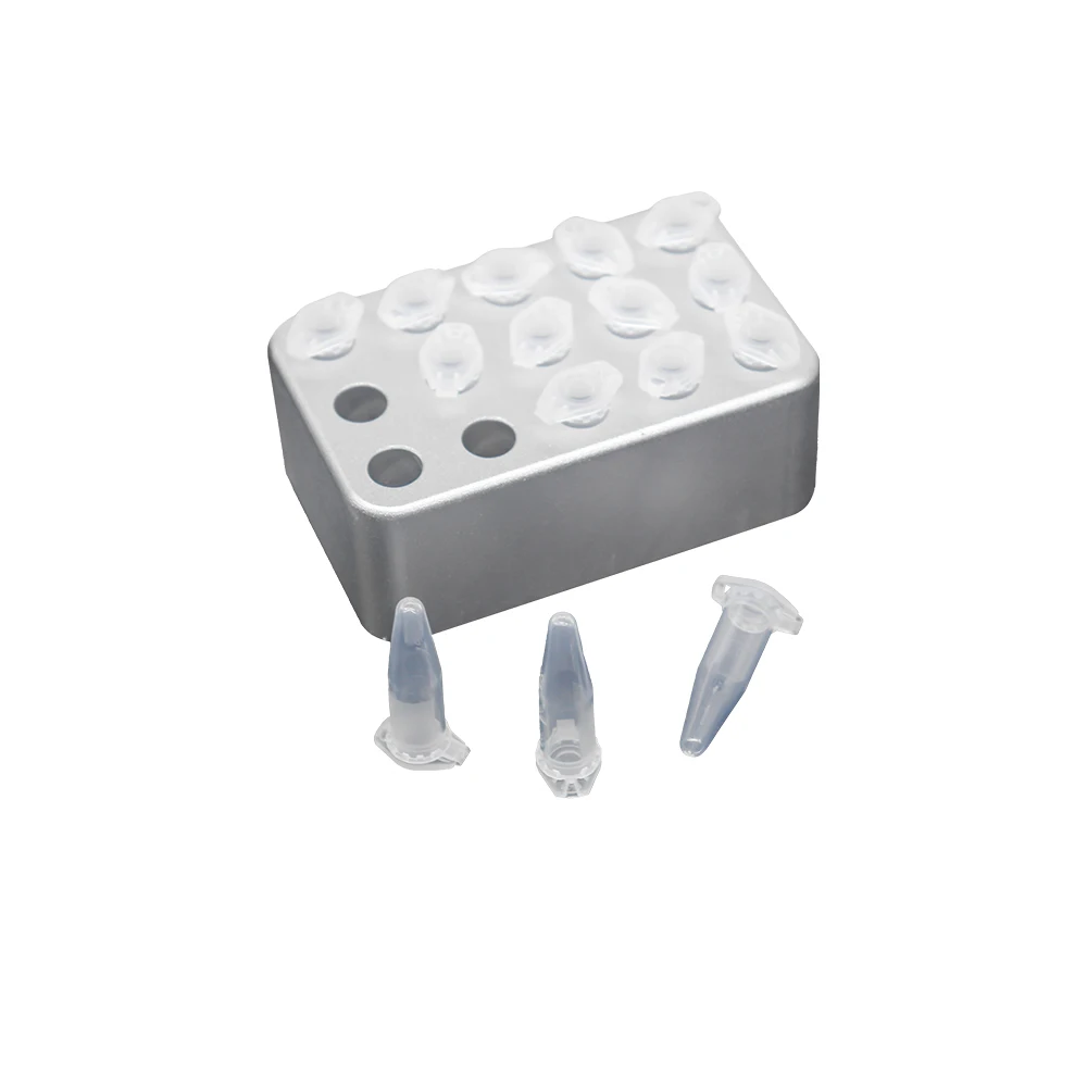 Aluminum Ice Box 1.5/2ML Centrifuge Tube Ice Block Low-temperature Thermostat Pre-cooled Multipurpose PCR Freezing Module