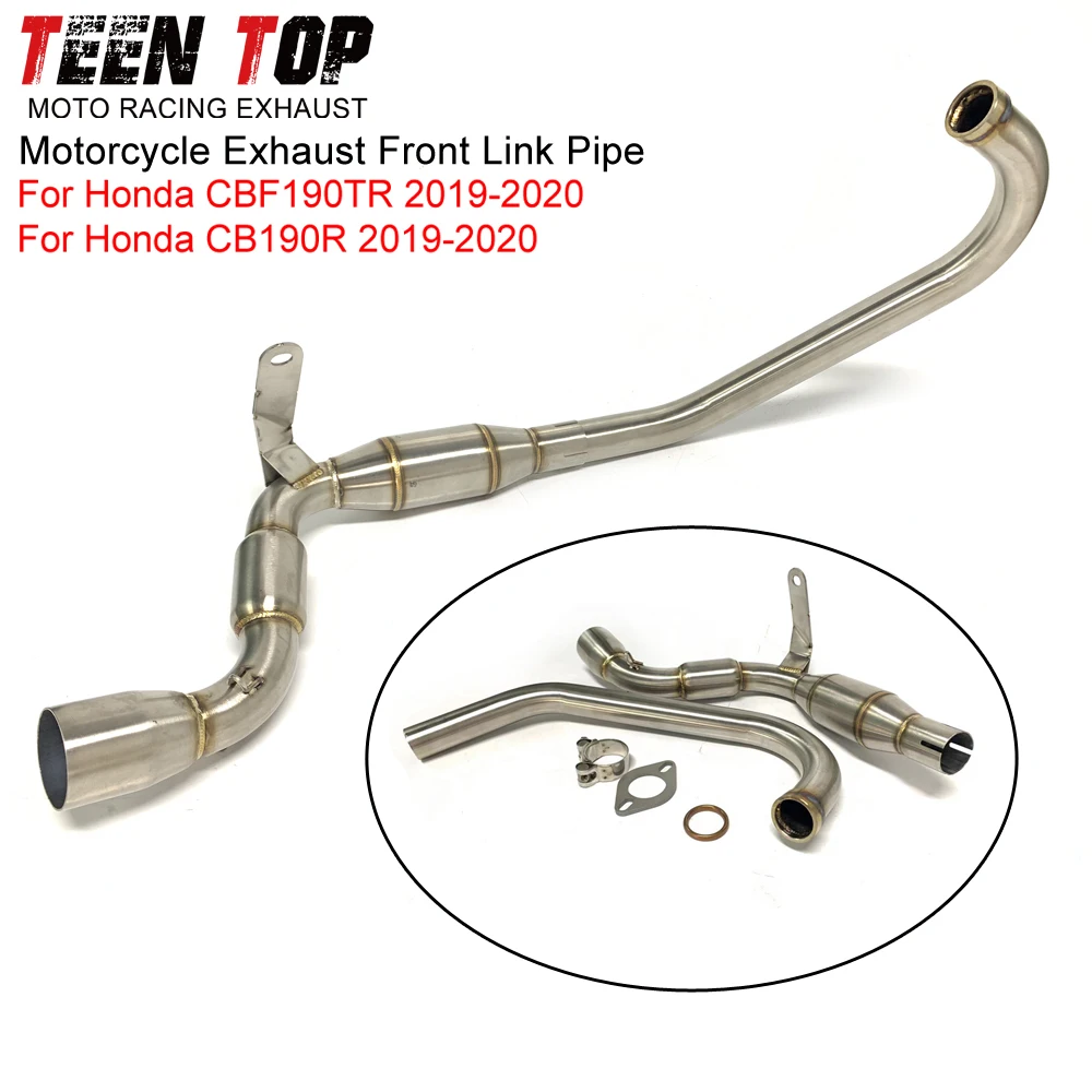 

51mm Motorcycle Stainless Steel Exhaust Elbow For Honda CBF190TR CB190R Front Link Pipe Connect Tube Catalyst CB190R 2019-2020