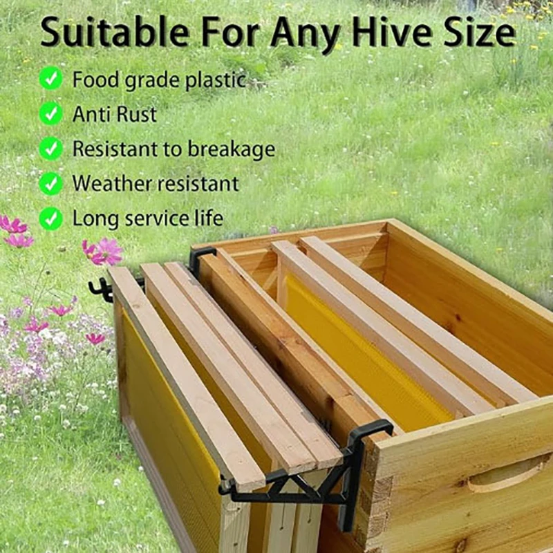 2 ชิ้น Bee ตรวจสอบวงเล็บ Bee ขาตั้งกรอบ Perch Beekeep Starter Kit กรอบสําหรับ Bee กล่องชั้นวางของ