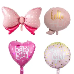 1szt Baby Shower It Is A Boy / Girl Balony 1st Birthday Ballon Crown Bow Globos BABY Birthday Party Decorations Kids Baloon*