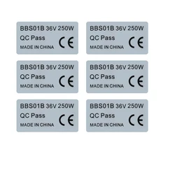 6pcs 36V 250W Stickers Electric Bicycle Sticker for Bafang BBS01B BBS02B BBHD Mid Drive Motor Ebike Accessries