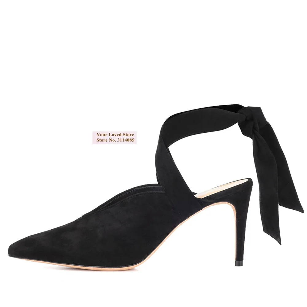 Mulheres vermelho preto veludo apontou toe vestido bombas em forma de v corte estilingue rendas sapatos de casamento fino salto alto sapatos de banquete size46