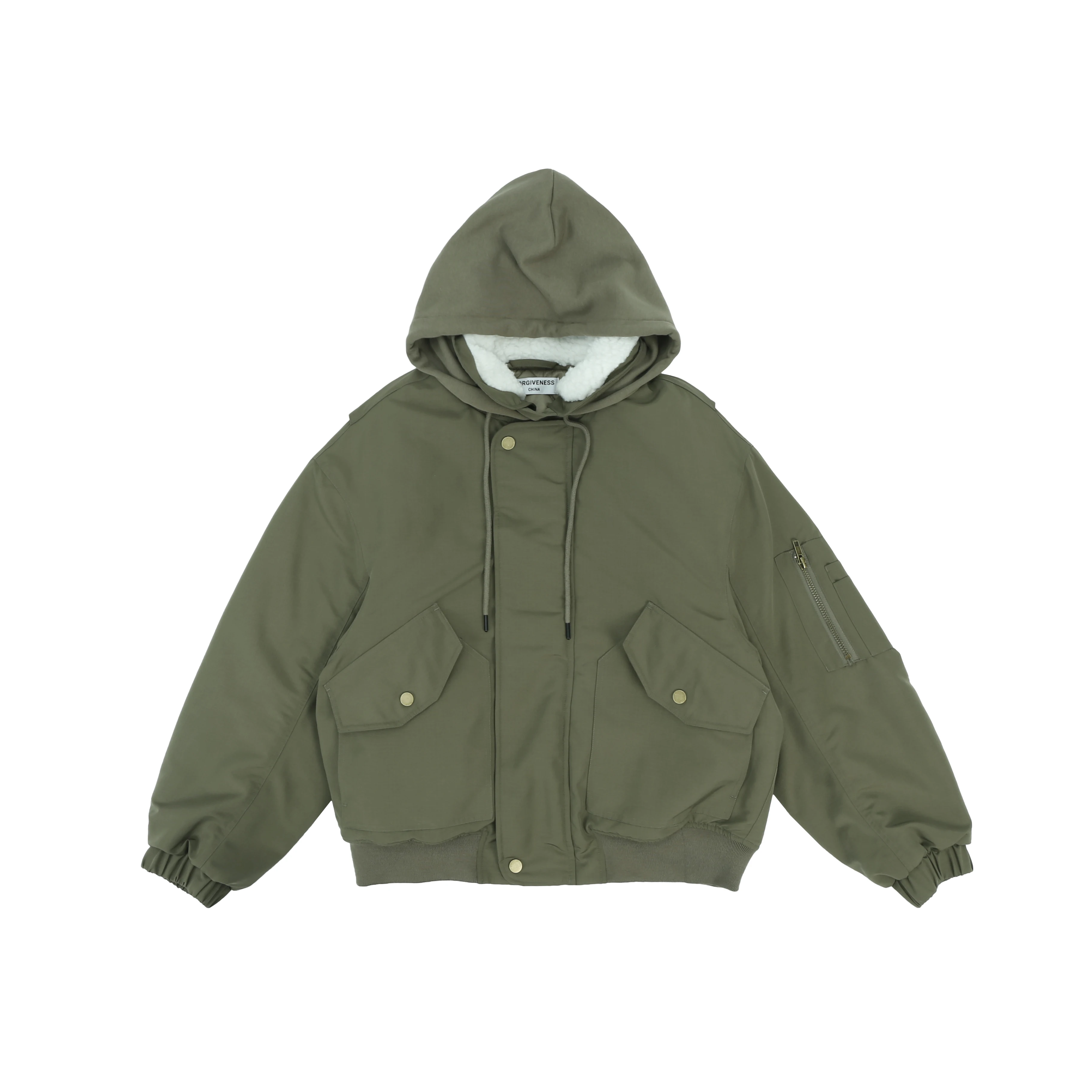 

Men's new sports hoodie fashion cotton leisure plus velvet cold wind to keep warm women's hoodie coat