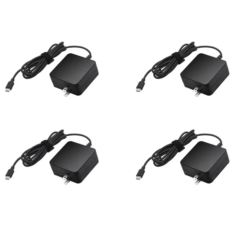 4X 65W PD3.0 Type C Fast Phone Laptop Power Adapter For ASUS Zenbook Lenovo,US Plug-ABIU