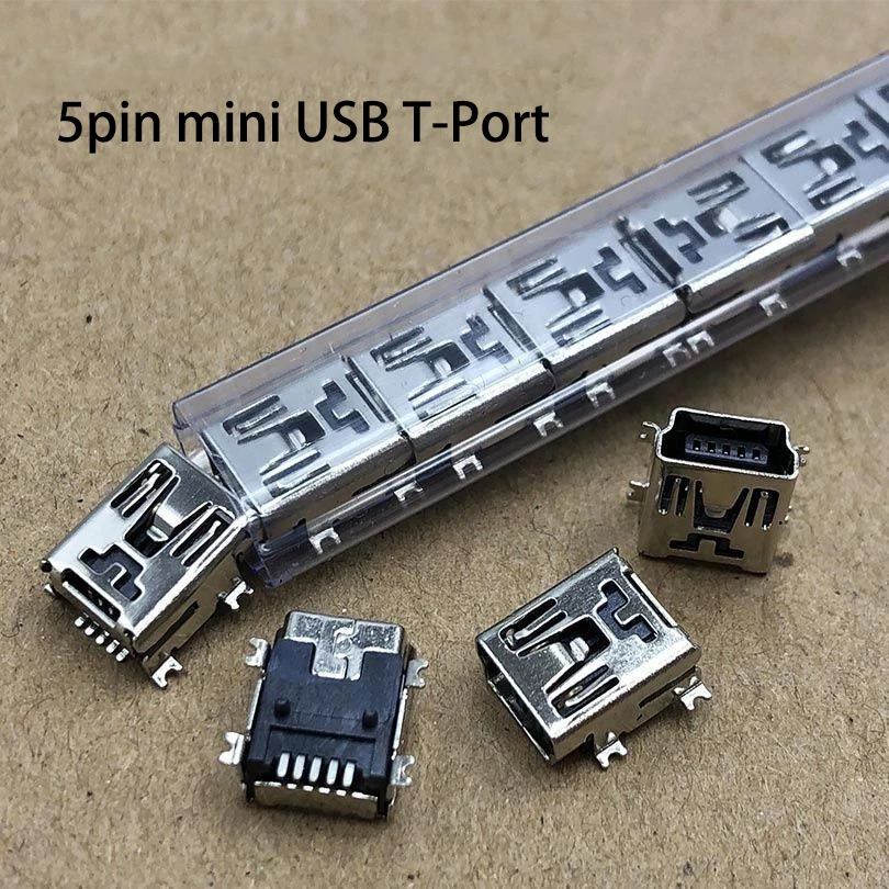 20Pcs Mini USB 5 Pin Female SMD Mini B Socket Connector Plug For Navigation Device Learning Machine Pager V3 Interface T Port