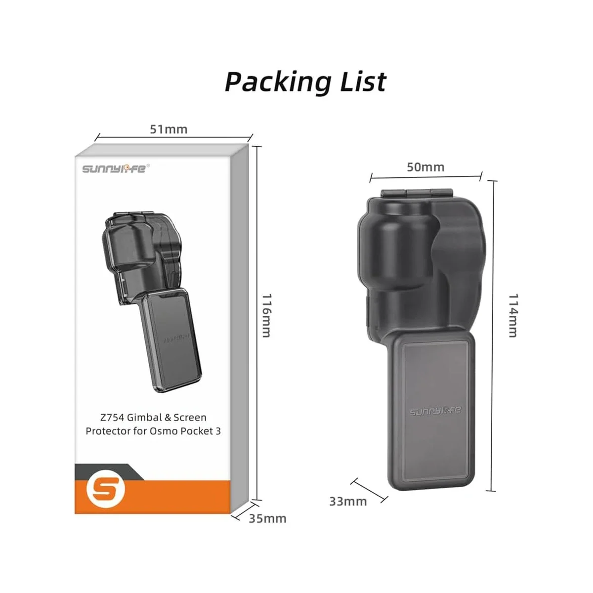Lens Cap For DJI Osmo Pocket 3 Camera Protective Case Cover Screen Scratch-resistant Shell For Pocket 3 Camera Accessories image 6