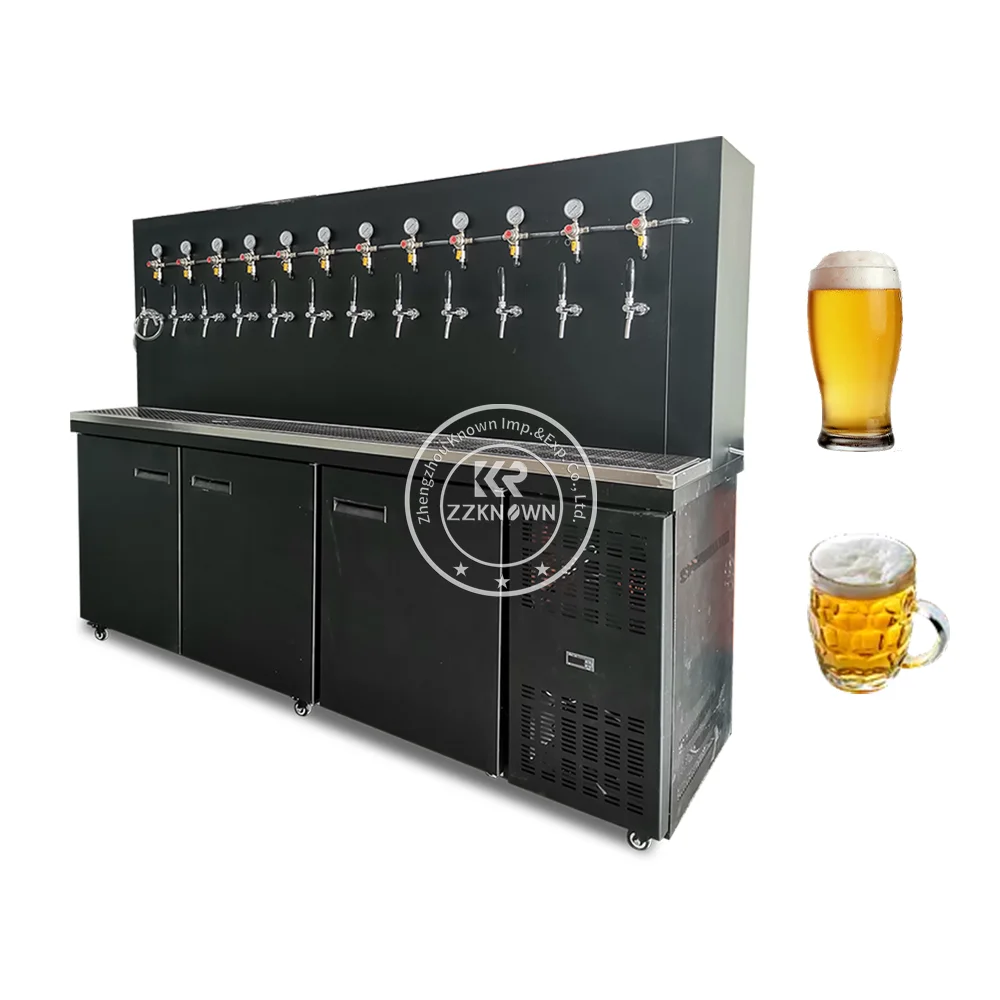 Tap Stainless Steel Draft Beer Dispenser Beer Dispenser Tower Beverage Dispenser Beer Machine With LED Light For Bar Hotel