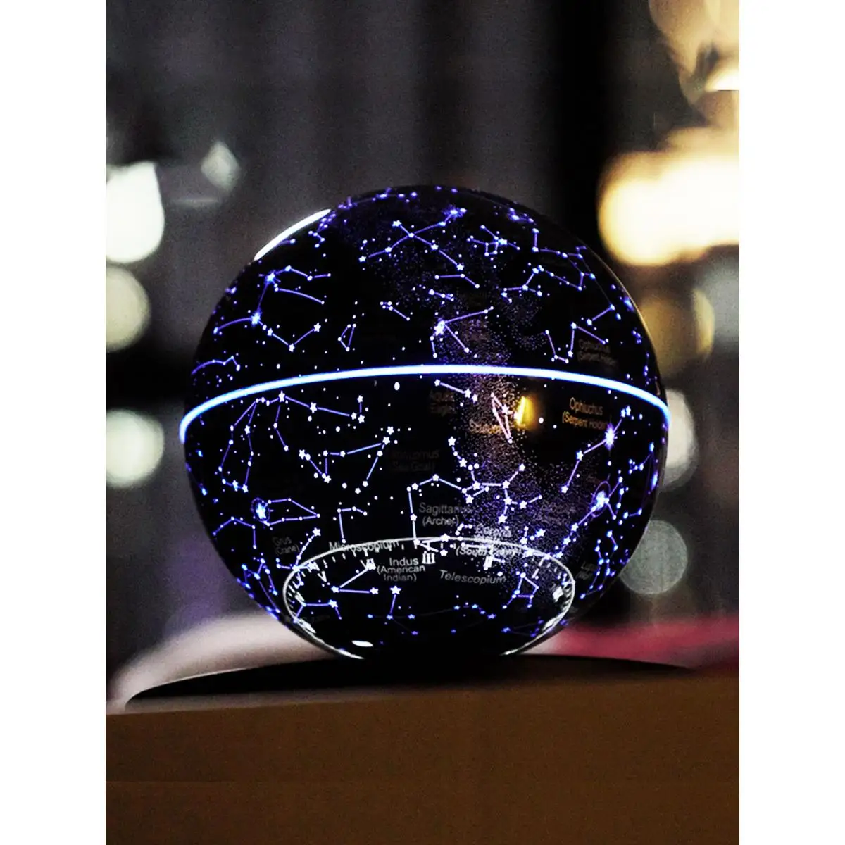 6-inch constellation maglev globe ornament with luminous rotation, 8-inch creative birthday gift for boy