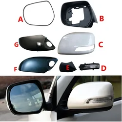 Auto Rearview Mirror Cover Lens Frame Lower Cap For Toyota Land Cruiser 200 LC200 Prado LC150 FJ150 2012-2018