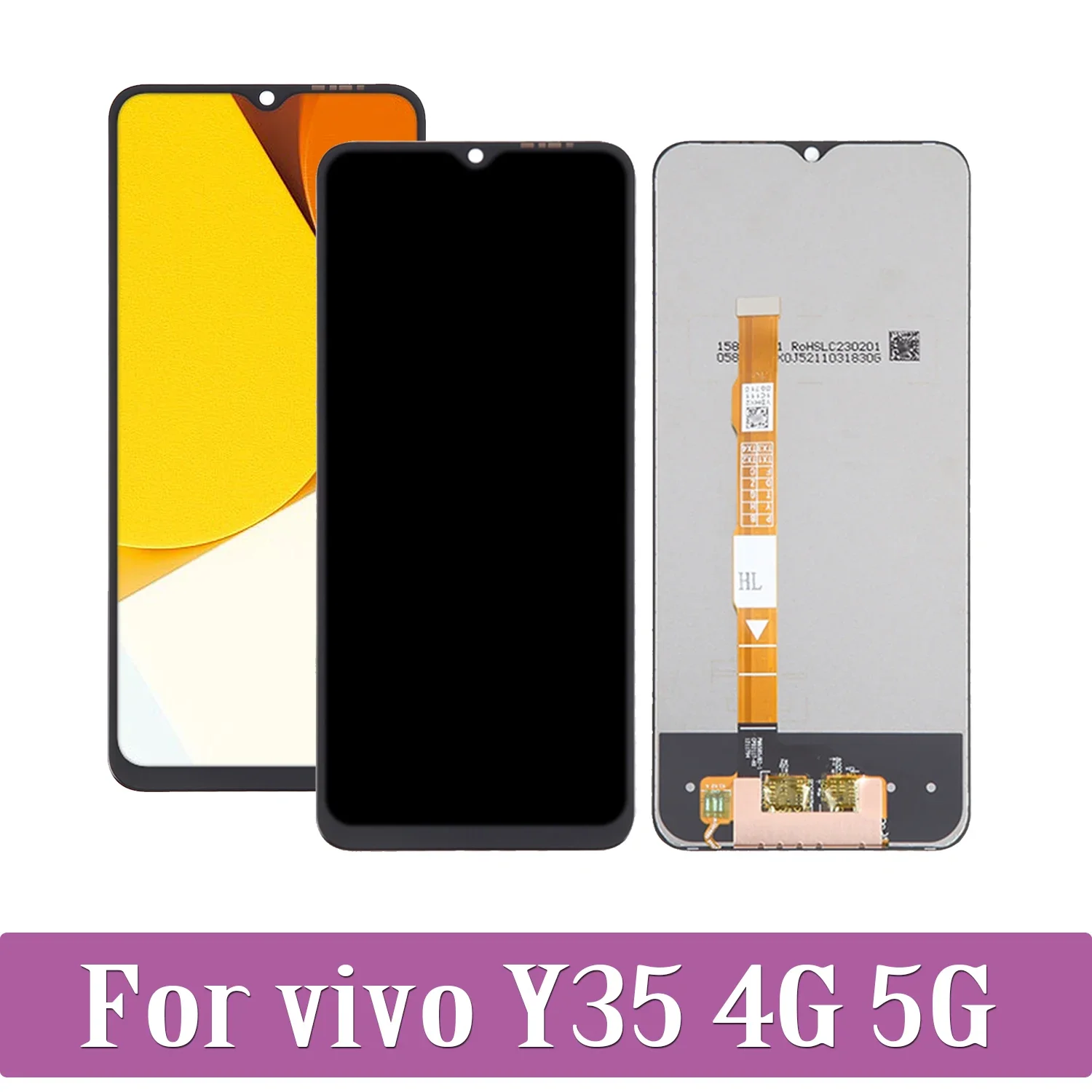 

For Vivo Y35 4G 5G V2230A LCD Display Touch Screen Digitizer Assembly