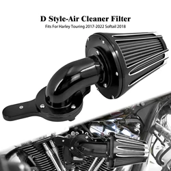 Motorcycle Air Filter Air Cleaner System Black For Harley M8 Touring Electra Street Glide FLHR 2017-Up Softail FXLD FXBB 18-Up