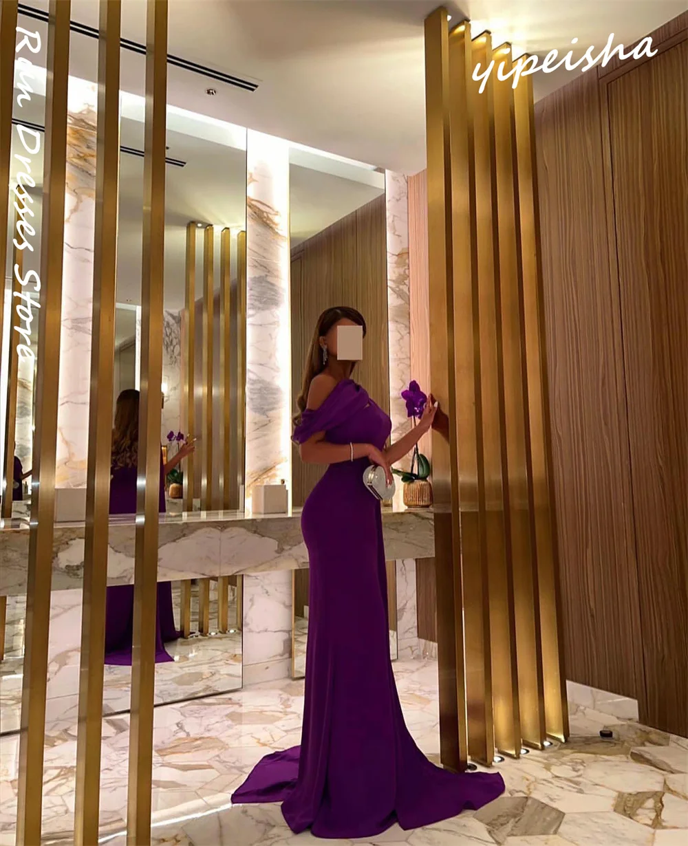 Customized Jiayigong Sparkle Exquisite Elegant Halter Sheath Floor Length Evening Soutache/Ribbon Trim S 투피스 Vestidos Cortos