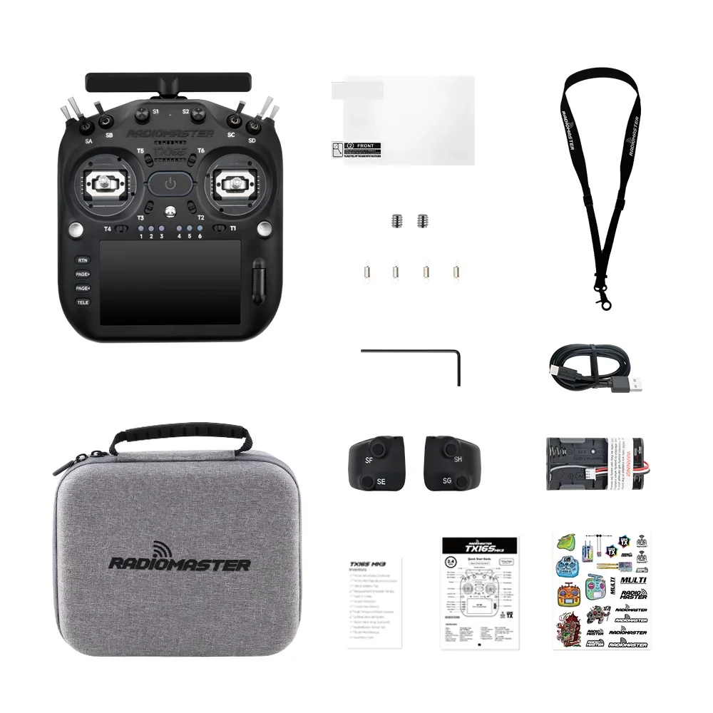 Radiomaster TX16S MK3 2.4GHz 900MHz V6 Hall Gimbal 5 inch IPS Touchscreen Gemini Dual Band ExpressLRS Radio Controller thumbnail 6