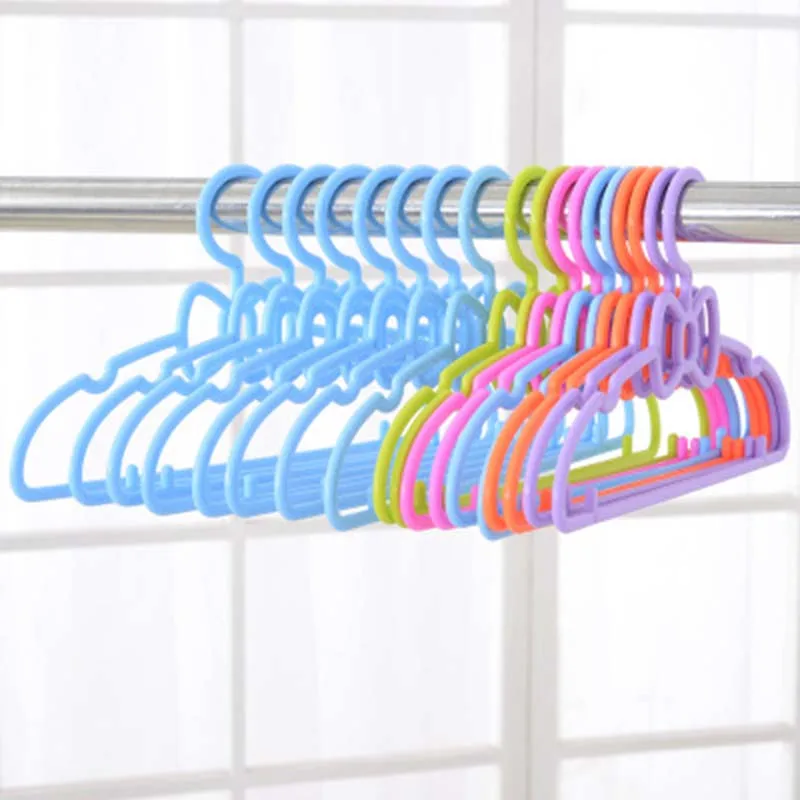 1 PC  Bowknot Children Non-Slip Hanger Pink Yellow Green Blue Cloth Hanger Kid Living Room Bedroom Hanger