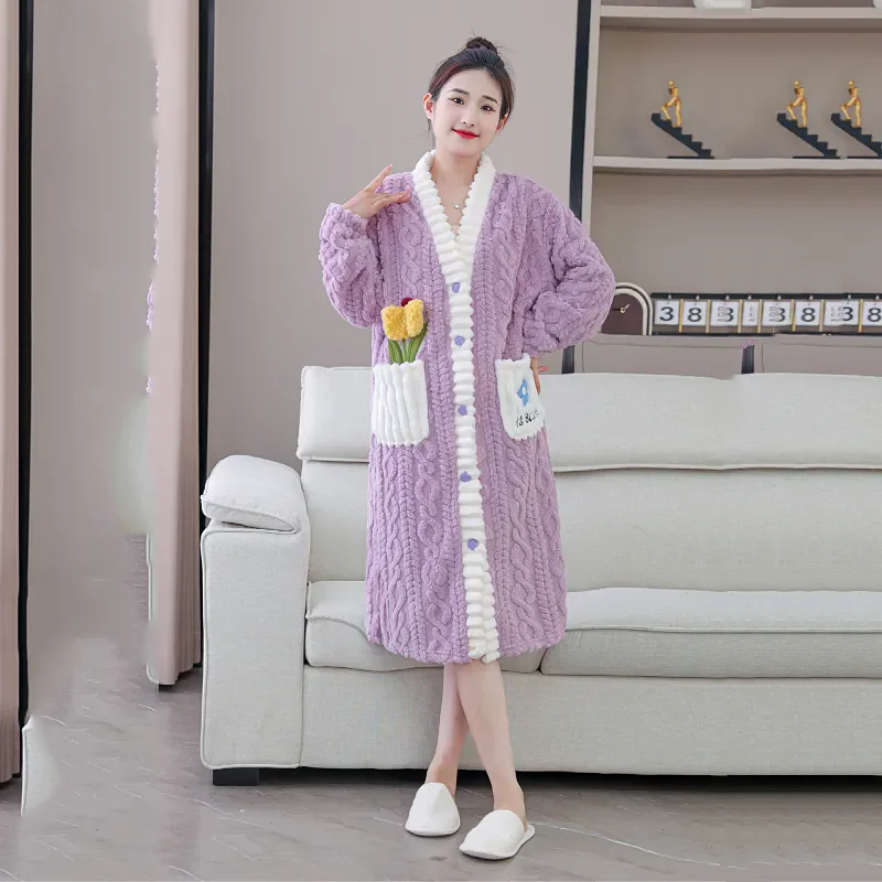 Nightgown Winter Women's Cloth - Winter Clothing Affordable recension och pris