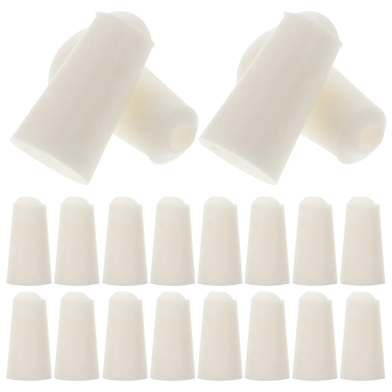 20Pcs Silicone Stoppers for Test Tubes Flasks Bottles Laboratory Sealing Stopper Reusable Flexible Chemical Resistant Lab
