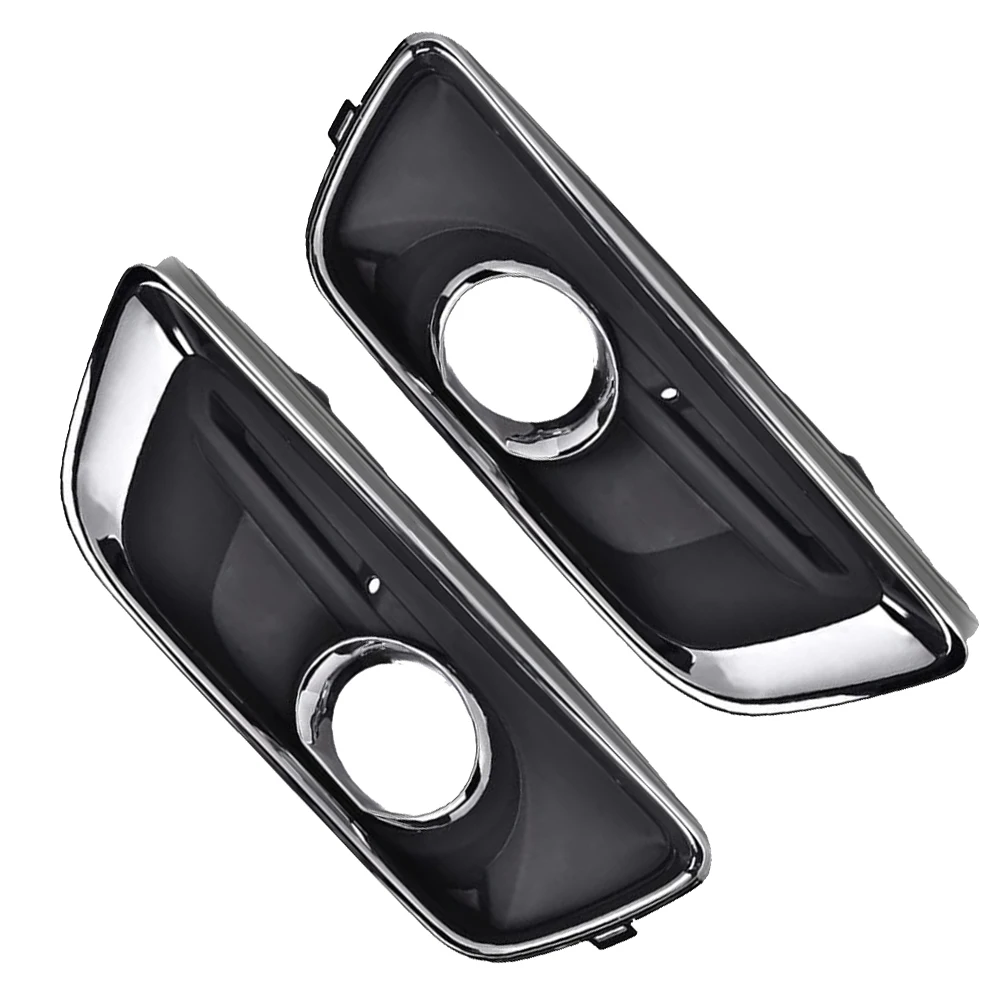 2 uds izquierda/derecha parachoques delantero de coche luz antiniebla lámpara cubierta de rejilla marco para Chevrolet Malibu Eco 2013-2014