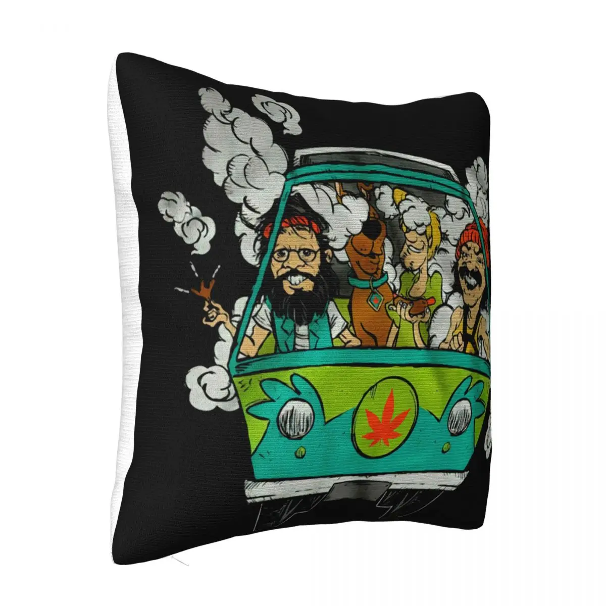 Cheech and Chong مع دخان سكوبي للجنسين أسود S إلى 2Xl صور مهتمة قوطي جديد العديد من الألوان كيس وسادة #2