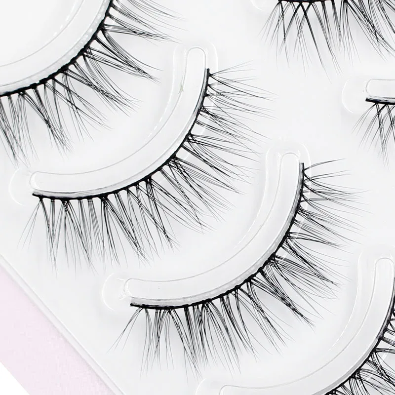 New Lash Extension False Eyelashes 5 Pairs 3D Japan And South Korea Fairy Lolita Eyelashes Daily Eye Makeup Tool