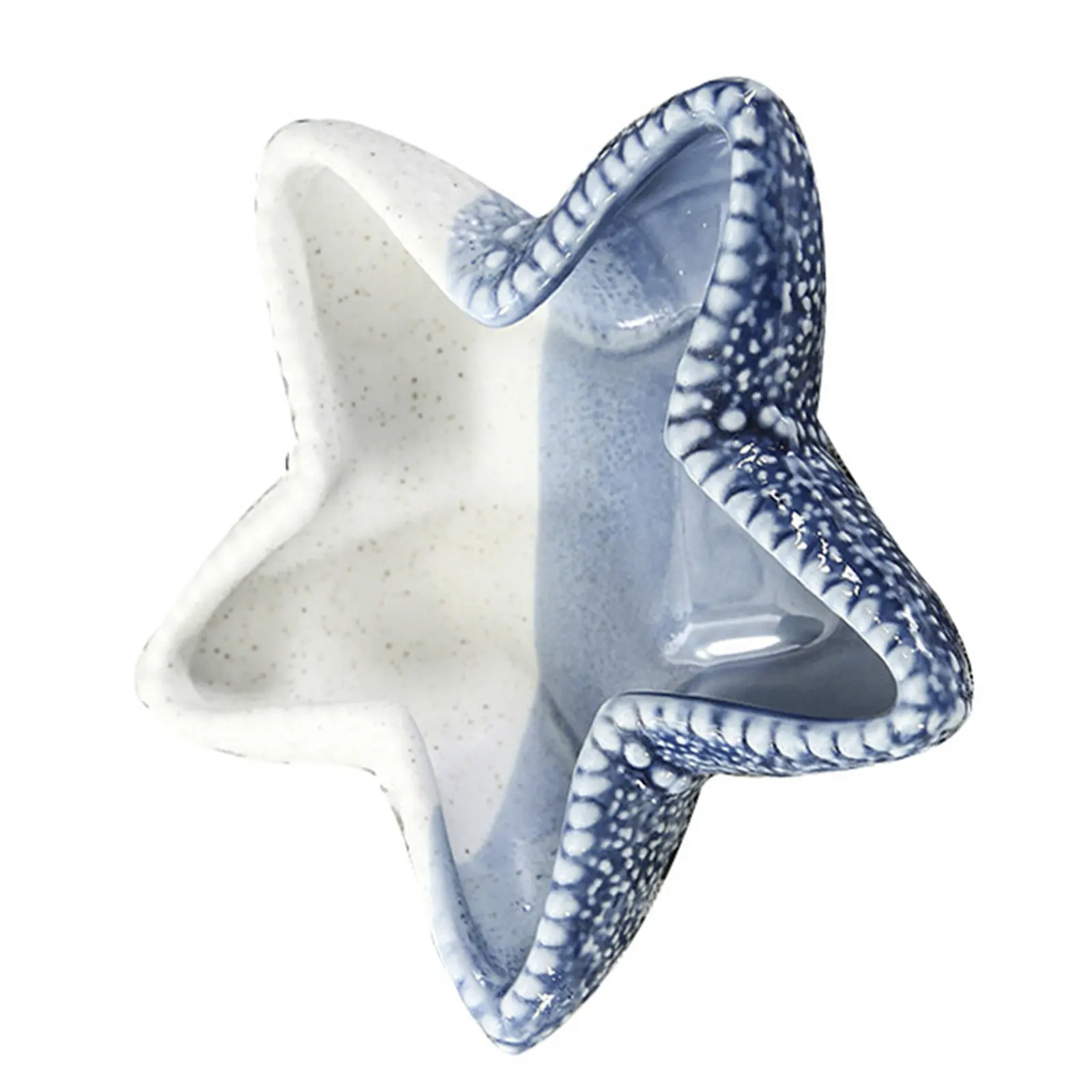 

1Pcs Sea Star Shape Ceramic Plate Key Holder Jewelry Tray Home Decoration Storage Dish for Cosmetics Sundries Dorm Room Gift