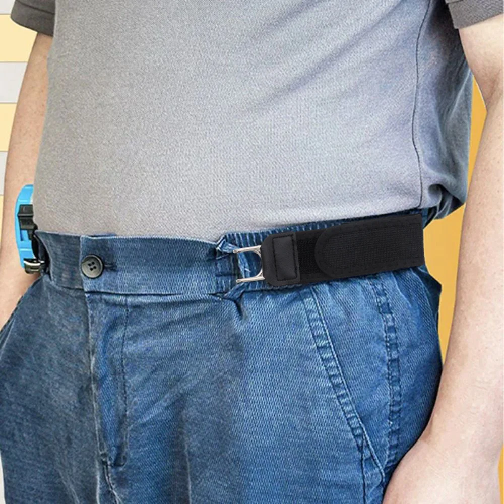 New 1Pc 2Pcs Unisex Buckleless Belt Hook Waist Buckle Adjustable Elastic Waist Belt Comfortable Metal Hook image 3