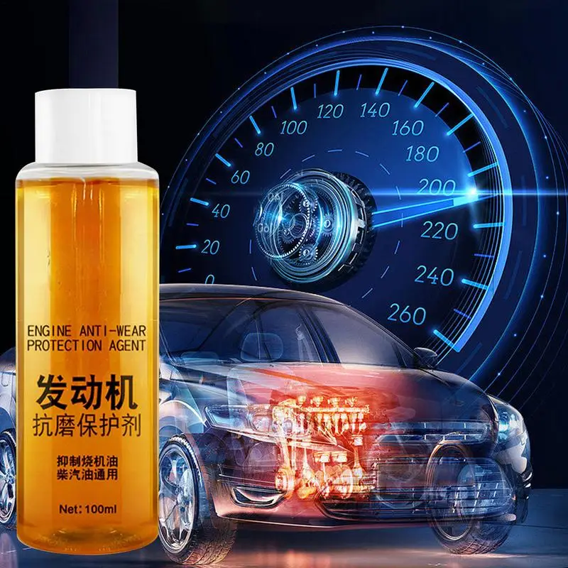 Additieve Olie Voor Motorbescherming Auto Motor Reparatie Olie 100Ml Geluidsreductie Jitter Sterk Brandende Motorolie Vloeibare Motorolie